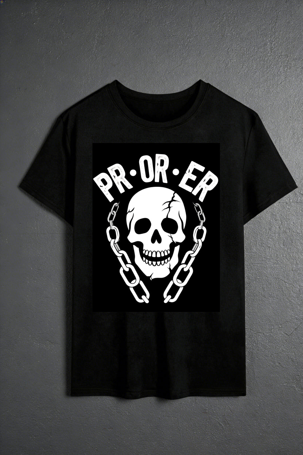 Casual Streetwear Style Men's T-Shirt Skull And Chain Graphic Design Summer And Spring Wear Gift For Him