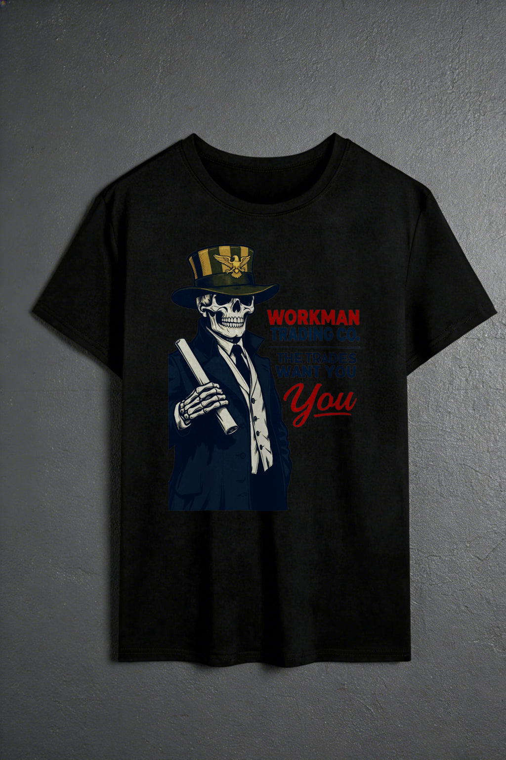 Casual Style Men's T-Shirt With Skeleton In Suit And Hat Text Design For Everyday Wear And Seasonal Events Perfect Gift For Men Who Love Unique Fashion Statements
