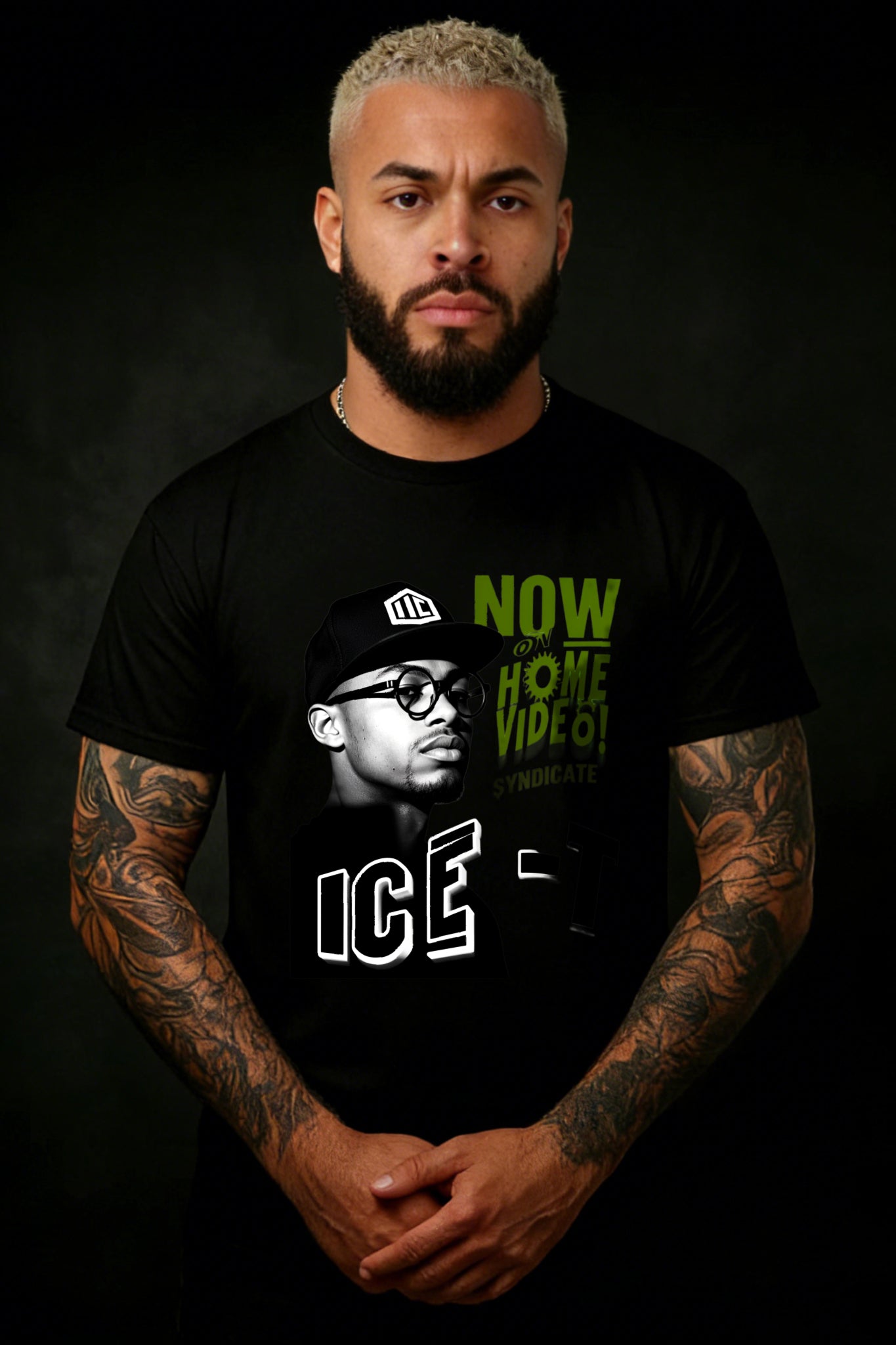 Casual Streetwear Style Men's T-Shirt Ice Cube Now On Home Video Graphic Print Summer And Fall Wear Gift For Music Lovers And Hip Hop Fans
