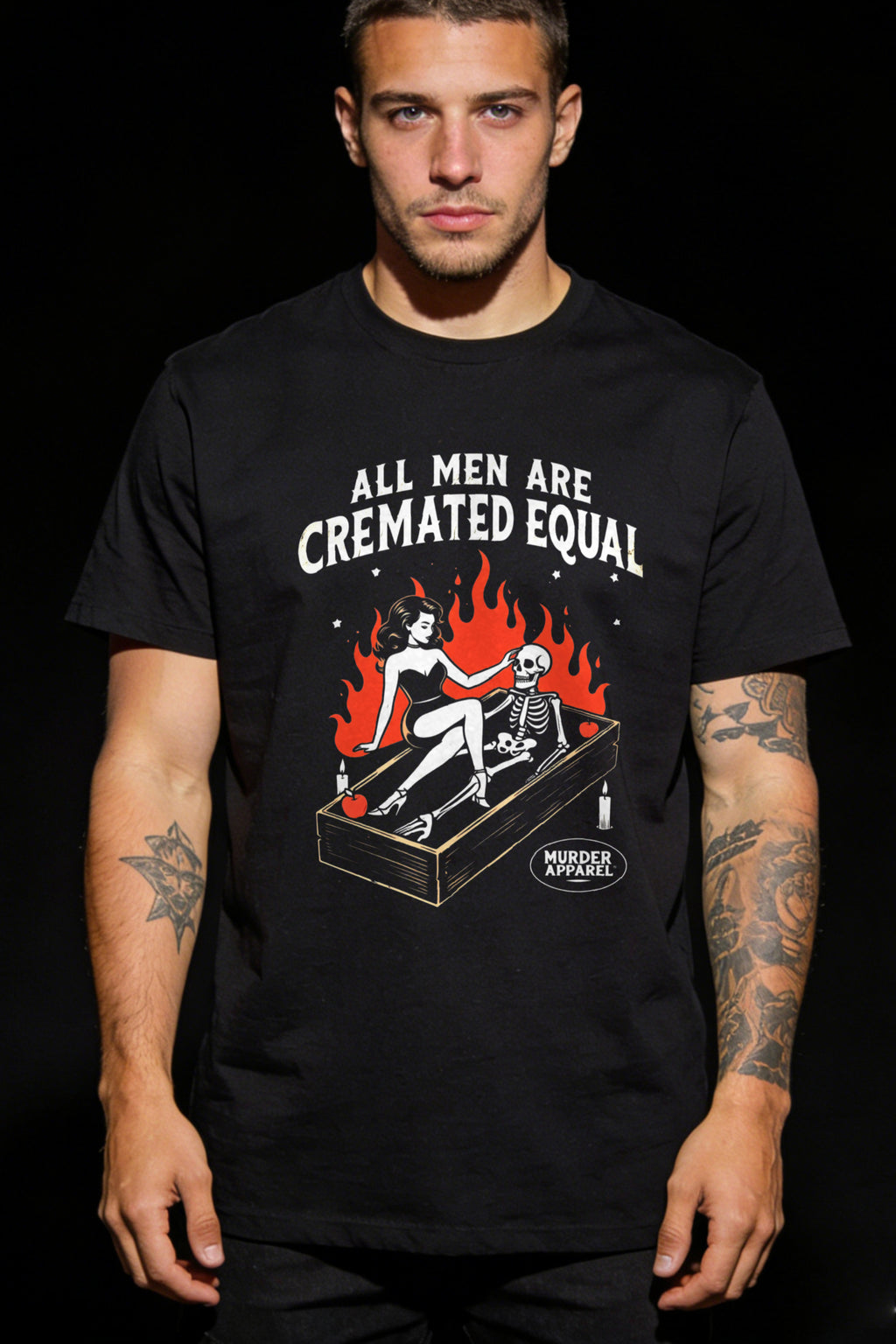 All Men Are Cremated Equal T-shirt - Murder Apparel