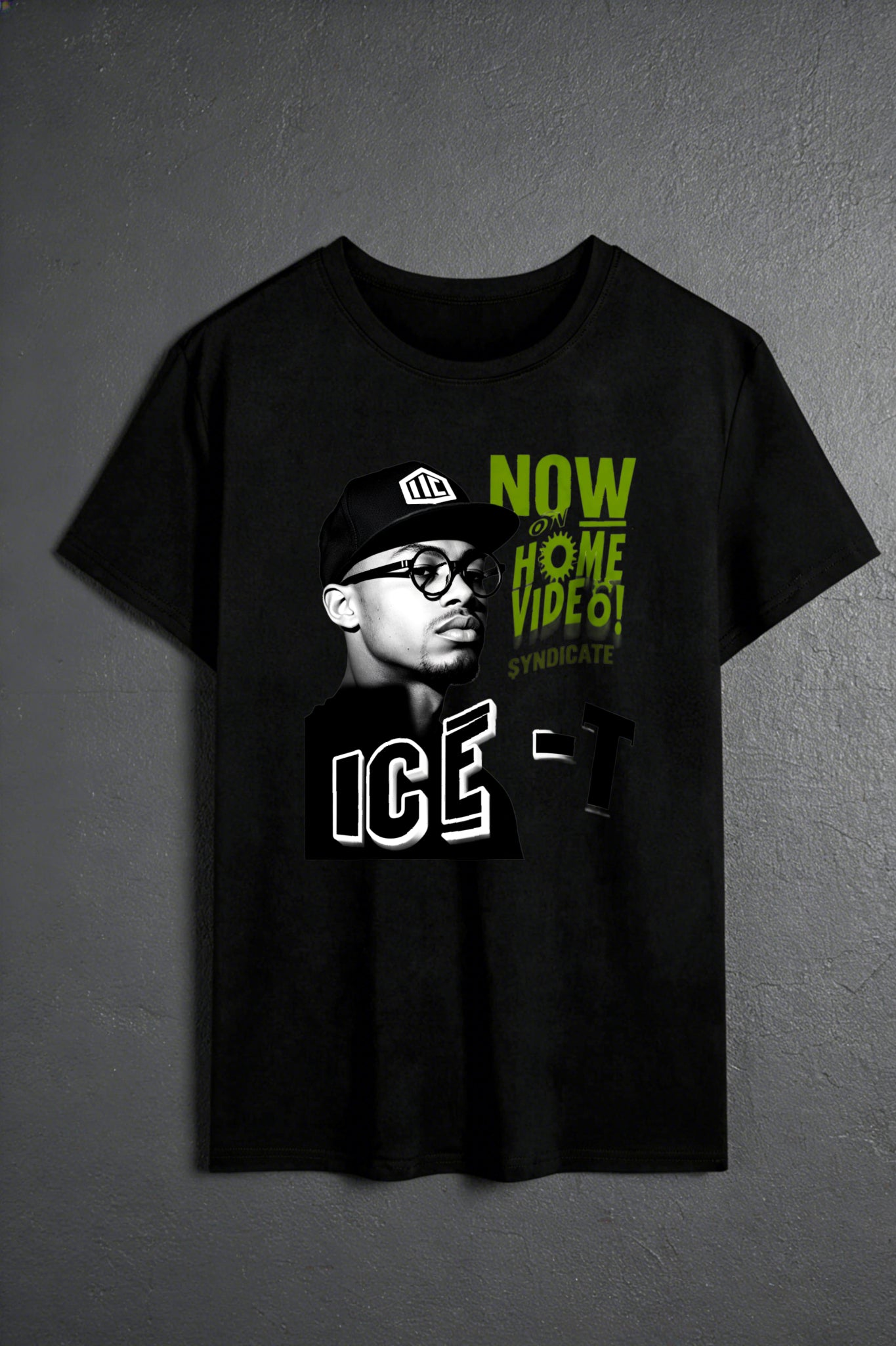 Casual Streetwear Style Men's T-Shirt Ice Cube Now On Home Video Graphic Print Summer And Fall Wear Gift For Music Lovers And Hip Hop Fans