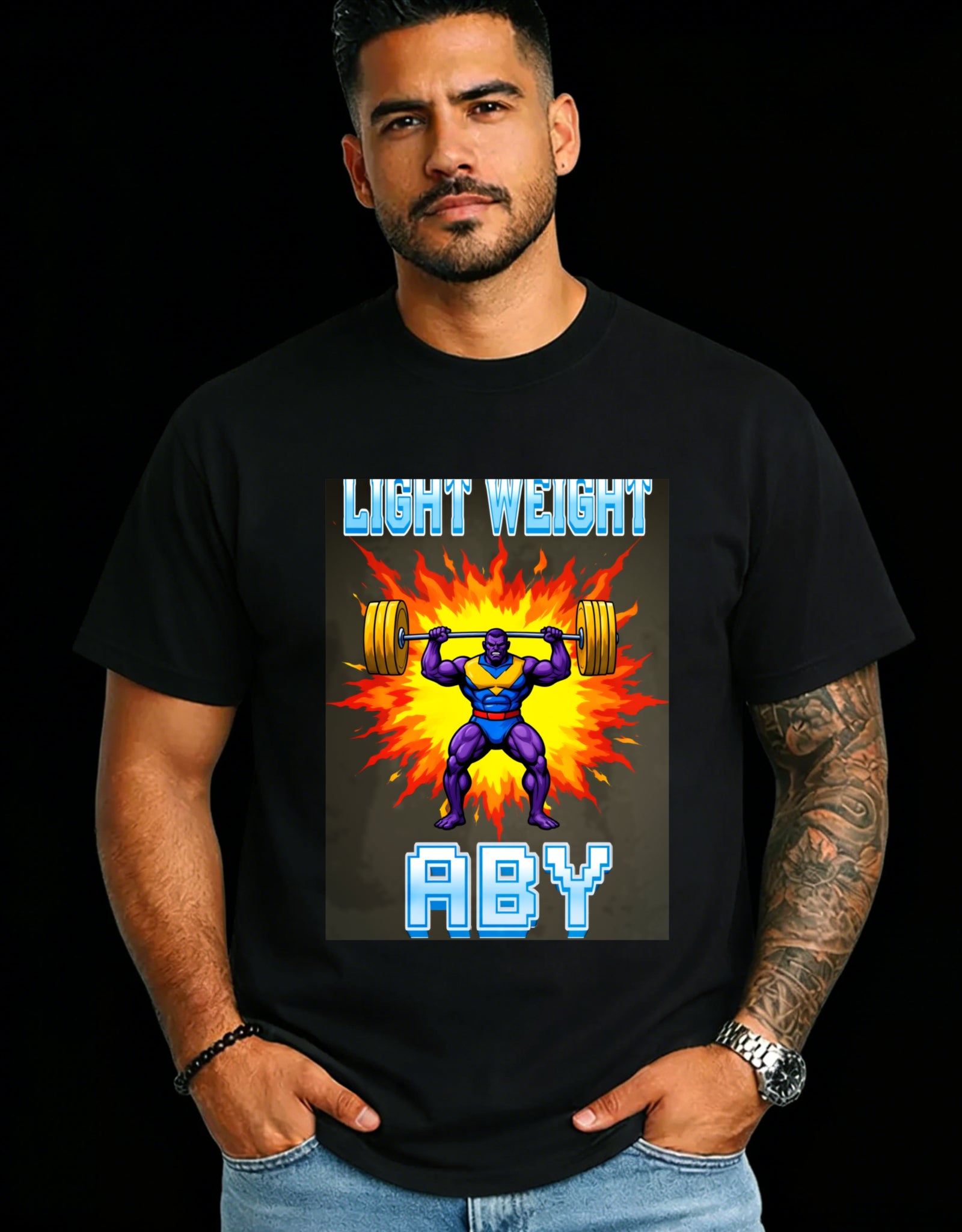 Casual Style Men's T-Shirt Light Weight Aby Graphic Design Summer Wear Gift For Fitness Enthusiasts