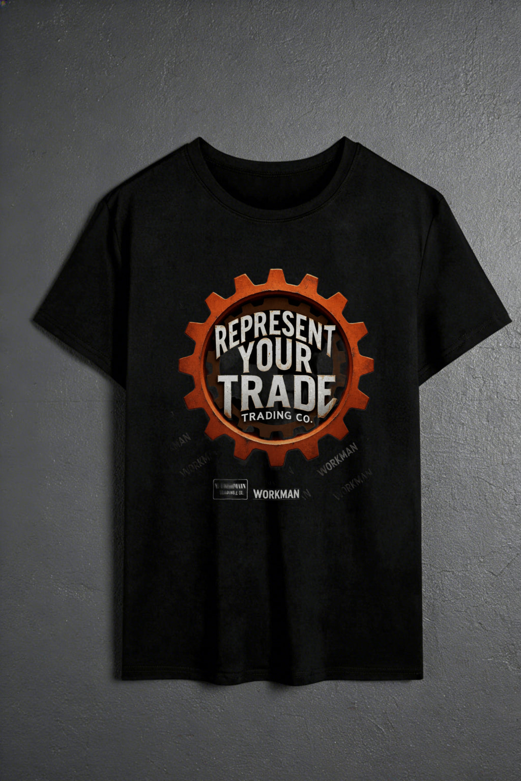 Casual Style Men's T-Shirt Represent Your Trade Trading Co Gear Design For Everyday Wear And Work Environments Ideal Gift For Skilled Workers And Tradesmen