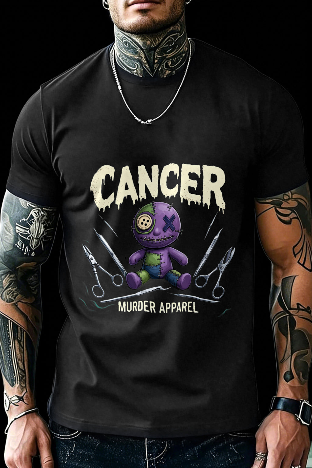 Cancer Voodoo Doll T-shirt - Murder Apparel