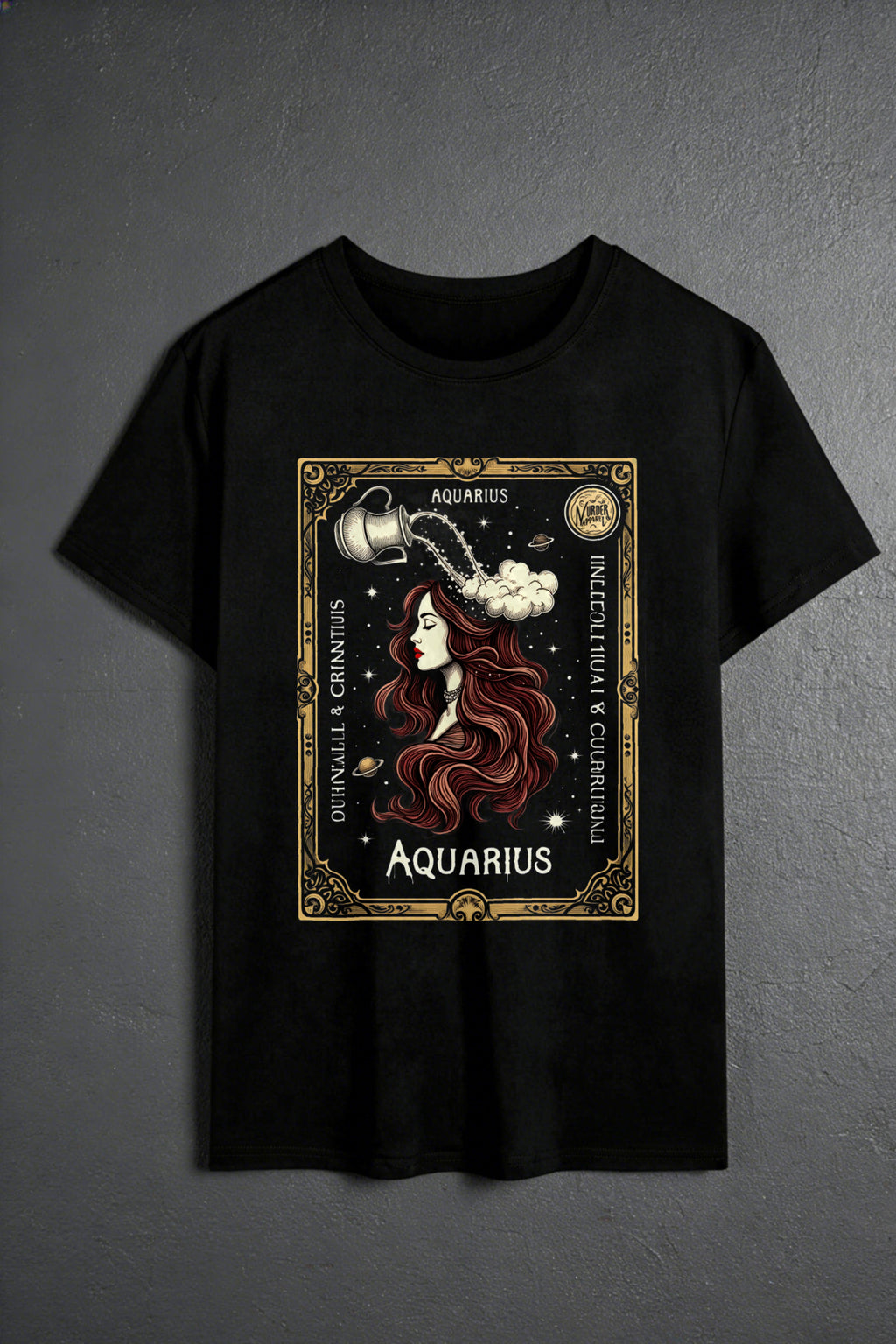 Aquarius Zodiac T-shirt - Murder Apparel