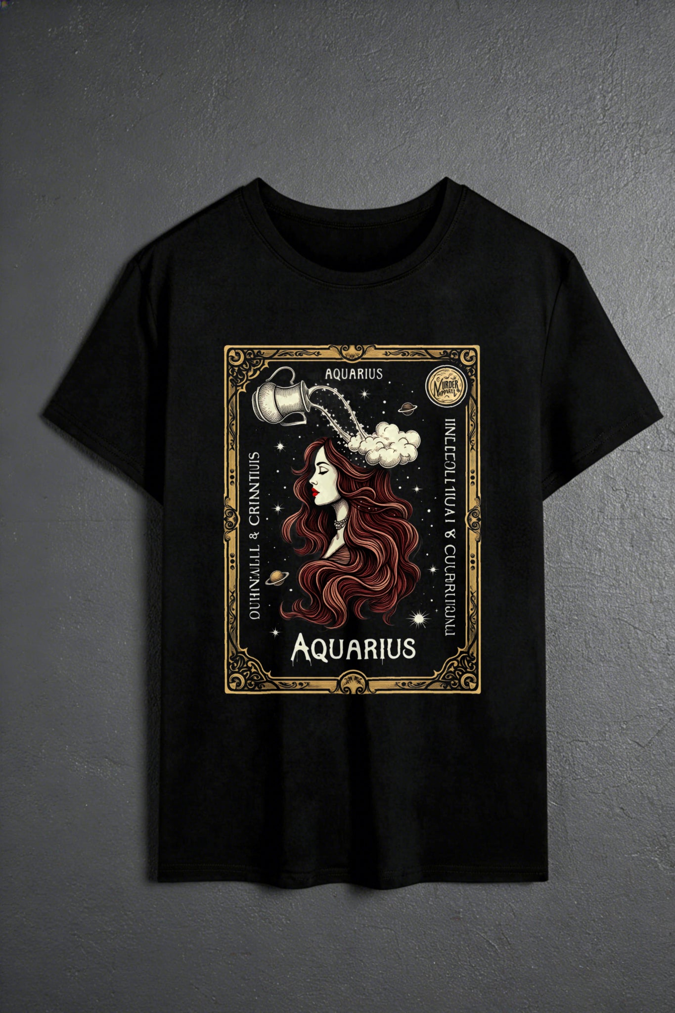 Aquarius Zodiac T-shirt - Murder Apparel