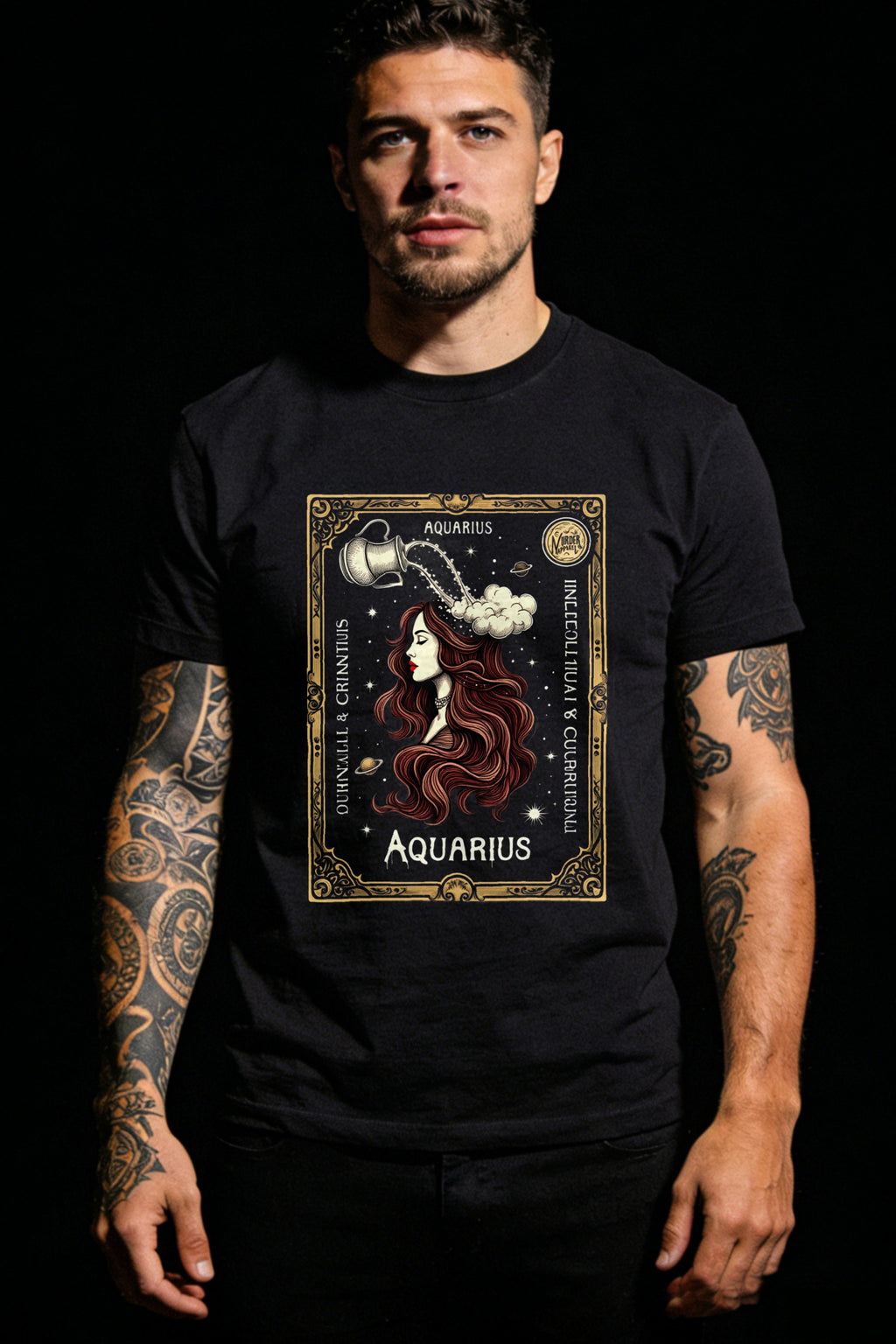 Aquarius Zodiac T-shirt - Murder Apparel