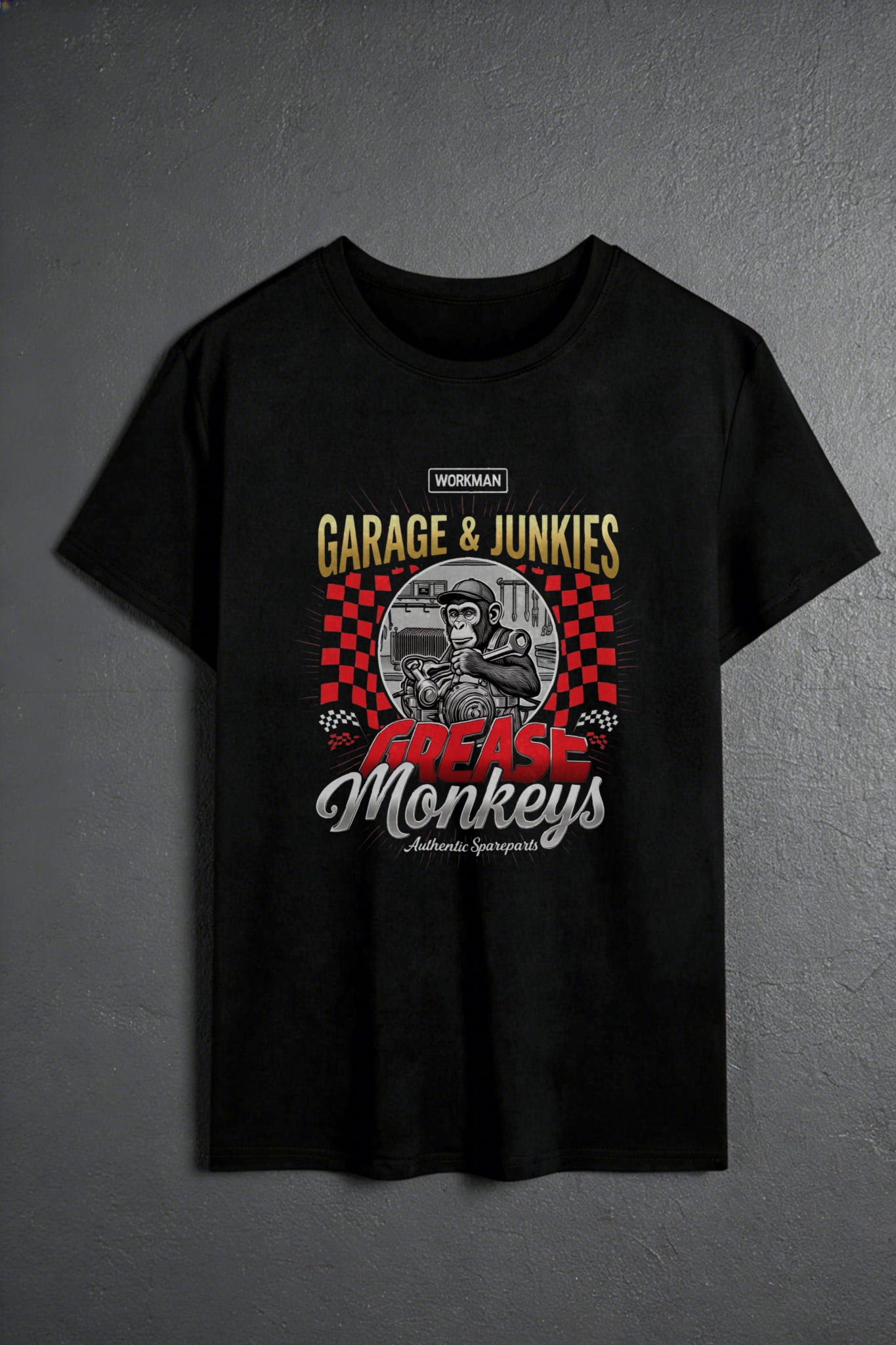 Casual Streetwear Style Men's T-Shirt Garage And Junkies Grease Monkeys Graphic Design Summer And Autumn Wear Gift For Car Enthusiast And Mechanic Lover