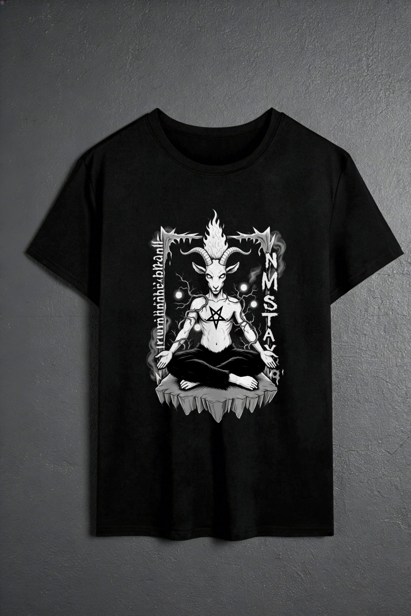 Baphomet Namaslay Yoga T-Shirt - Murder Apparel